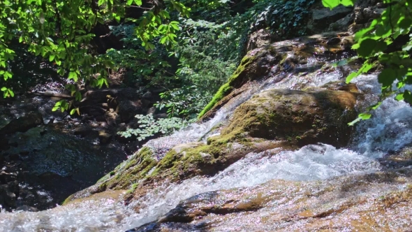 Waterfall Jur-Jur, Crimea, Ukraine