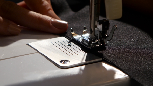 Sew Black Fabric. alt