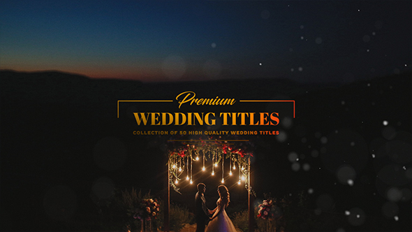 Premium Wedding Titles - VideoHive 18628008