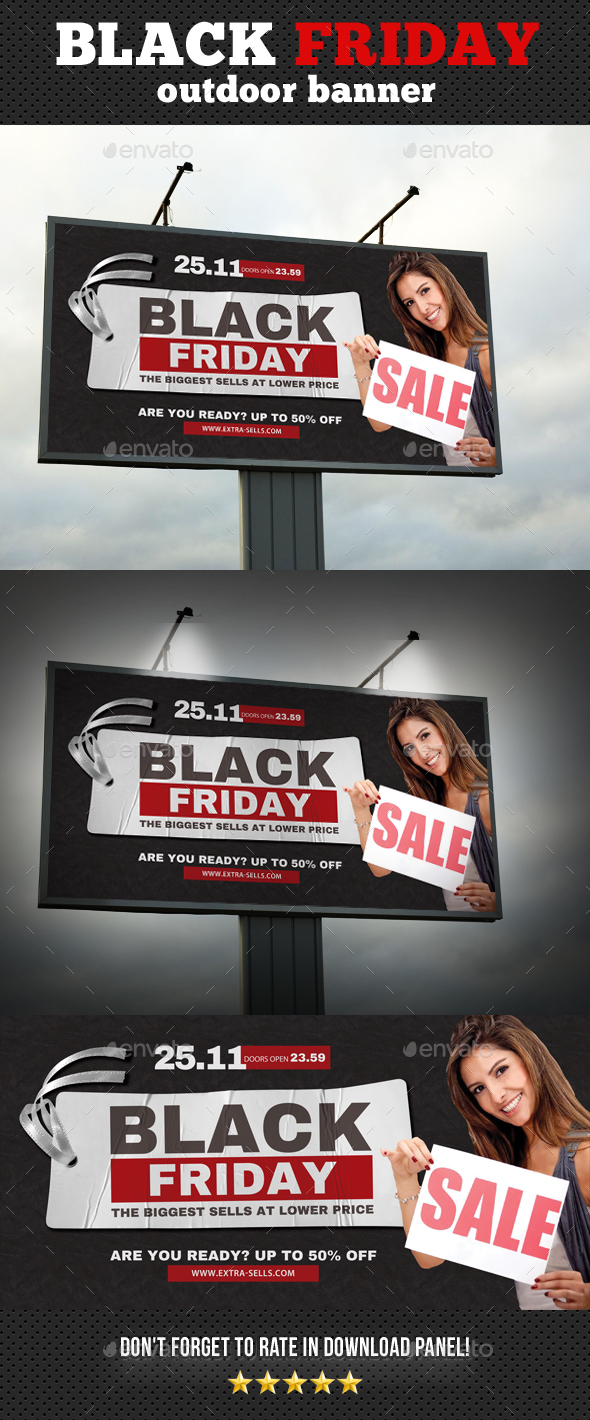 Black Friday Outdoor Banner Template 02 - Signage Print Templates
