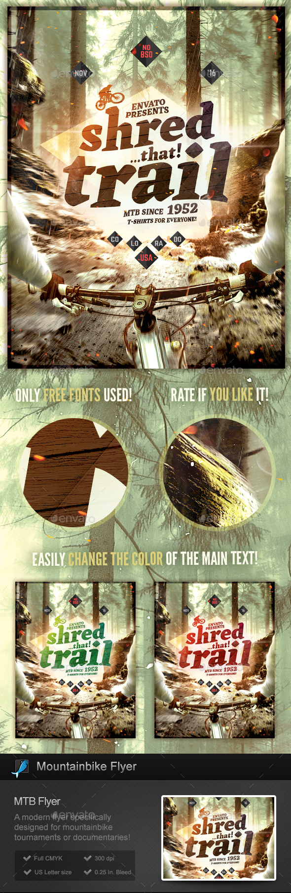Mountain Bike Trail - Flyer Template - Sports Events