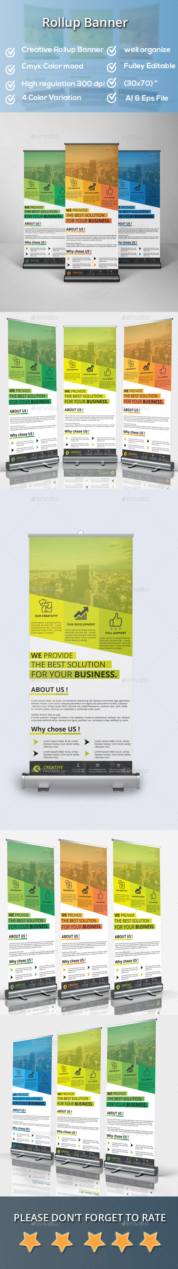 Rollup Banner - Signage Print Templates