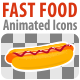 Fast Food Animated Icons - VideoHive Item for Sale
