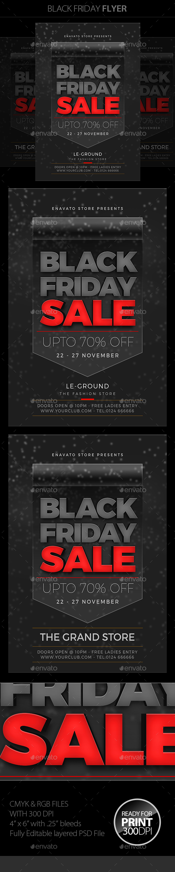 Black Friday Sale Flyer - Clubs & Parties Events