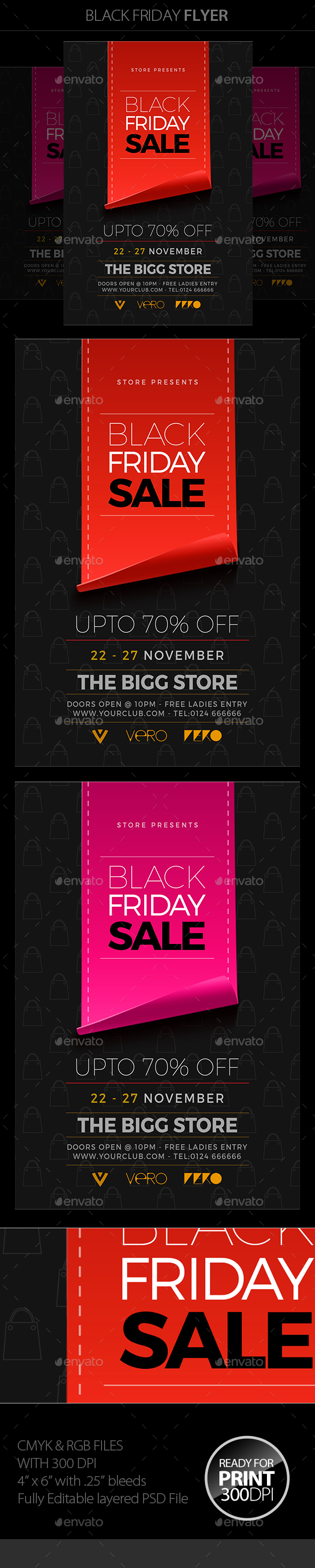 Black Friday Sale Flyer - Clubs & Parties Events