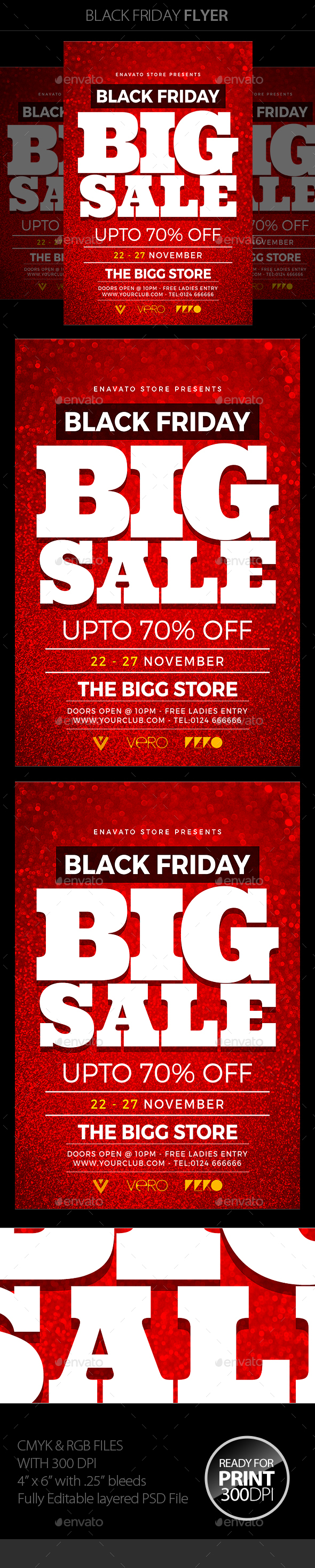 Black Friday Flyer - Clubs & Parties Events