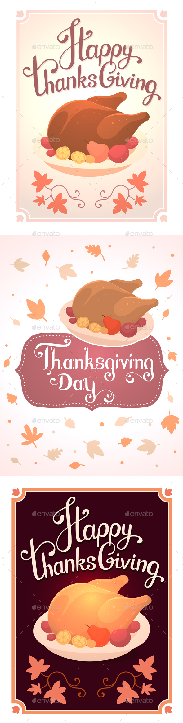Thanksgiving Golden Roasted Turkey on a Plate - Seasons/Holidays Conceptual