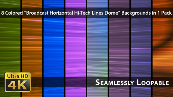 Broadcast Horizontal Hi-Tech Lines Dome - Pack 01