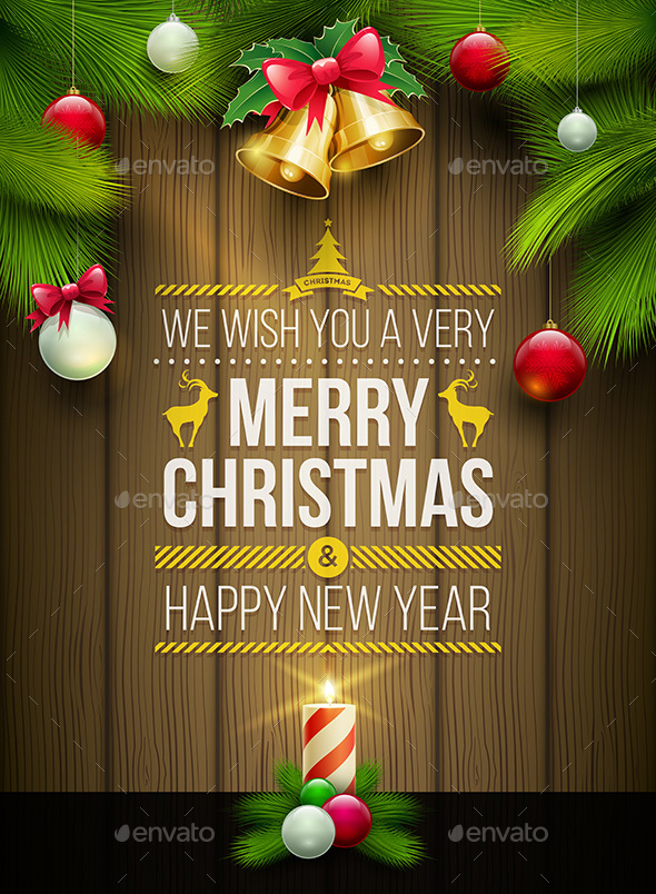 Merry Christmas Poster Design - Christmas Seasons/Holidays