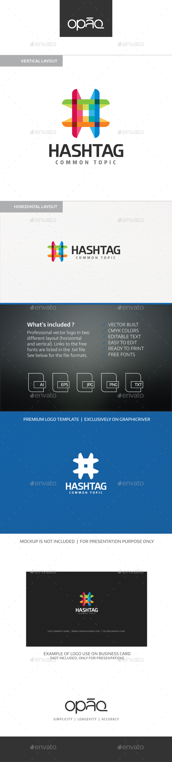 Hashtag Logo - Symbols Logo Templates
