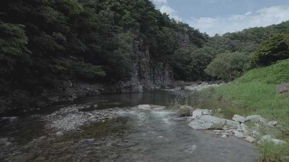 A Stream in a deep valley, Muju