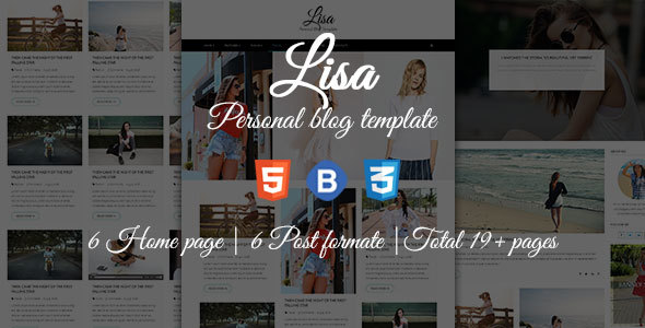 Lisa - Personal - ThemeForest 18648686