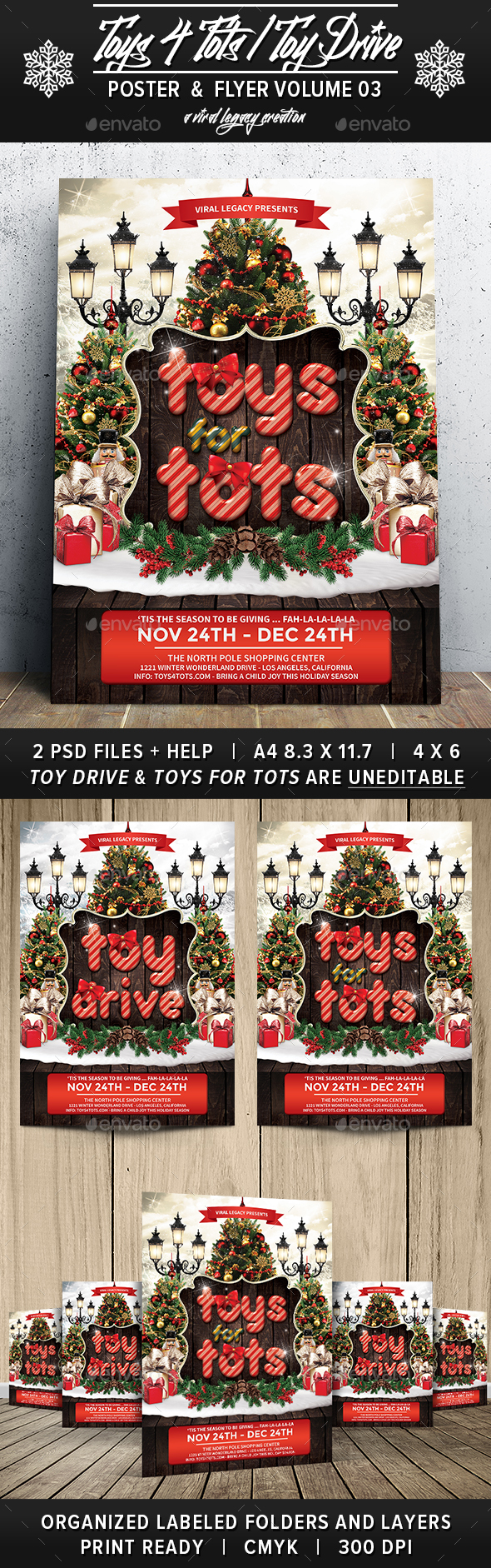 Toys 4 Toys / Toy Drive V03 - Flyers Print Templates