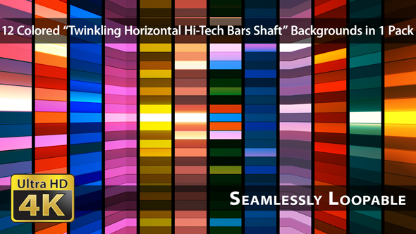 Broadcast Twinkling Horizontal Hi-Tech Bars Shaft - Pack 02