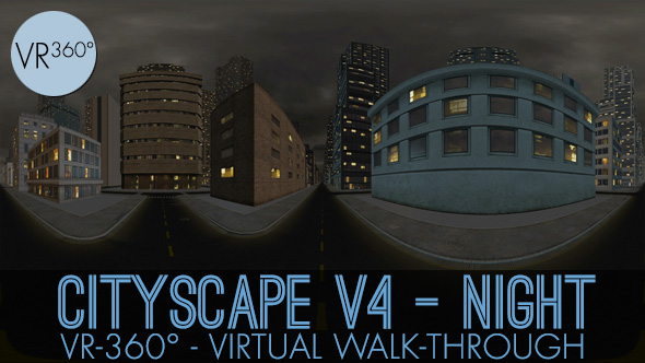 VR-360° Cityscape V4 Night