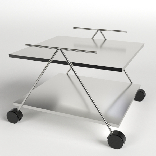 Food Trolley, Beverage Cart 2 - 3DOcean Item for Sale