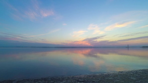 Amazing Sunrise Over Water