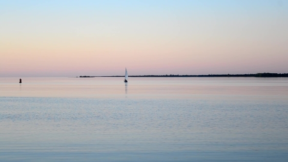 Moving Sailboat