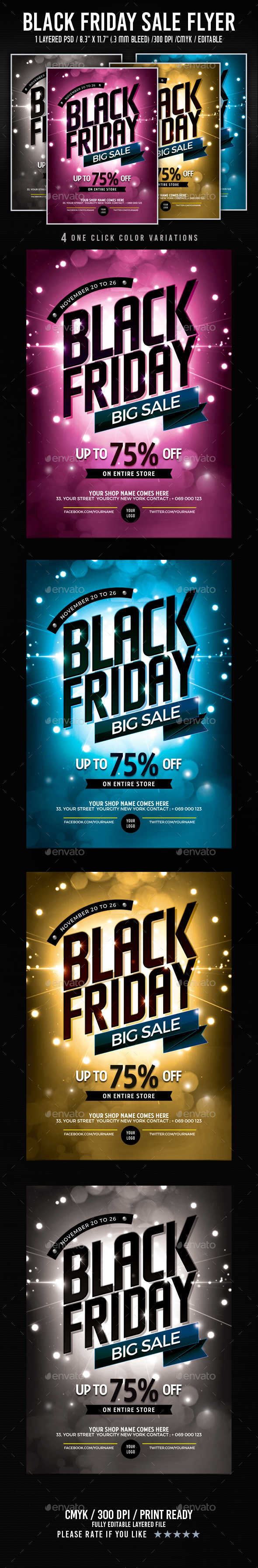 Black Friday Sale Flyer - Events Flyers
