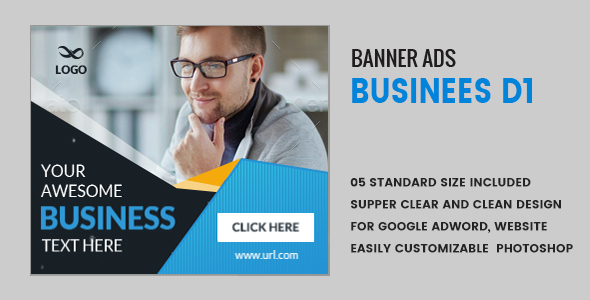 Business Banners HTML5 D1 - Animate