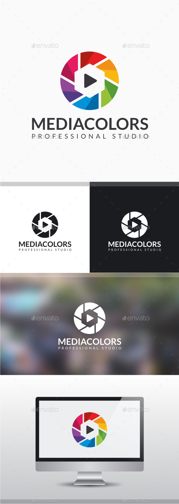 Media Colors Logo - Vector Abstract