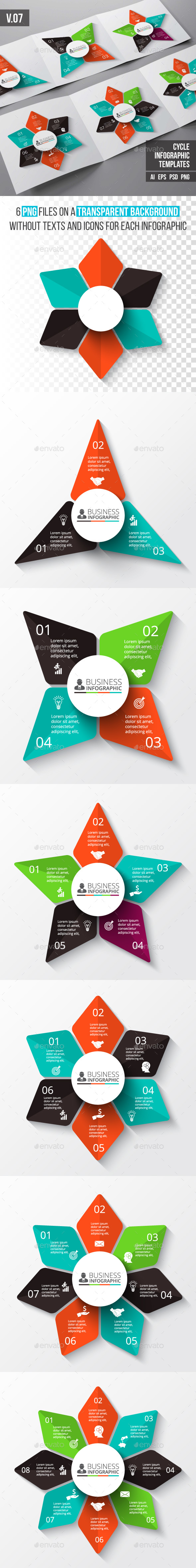 Infographics template set v.07 - Infographics