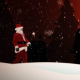 Santa Claus Walking in Snow Covered Field Santa Claus Walking in Snow Covered Field - VideoHive Item for Sale