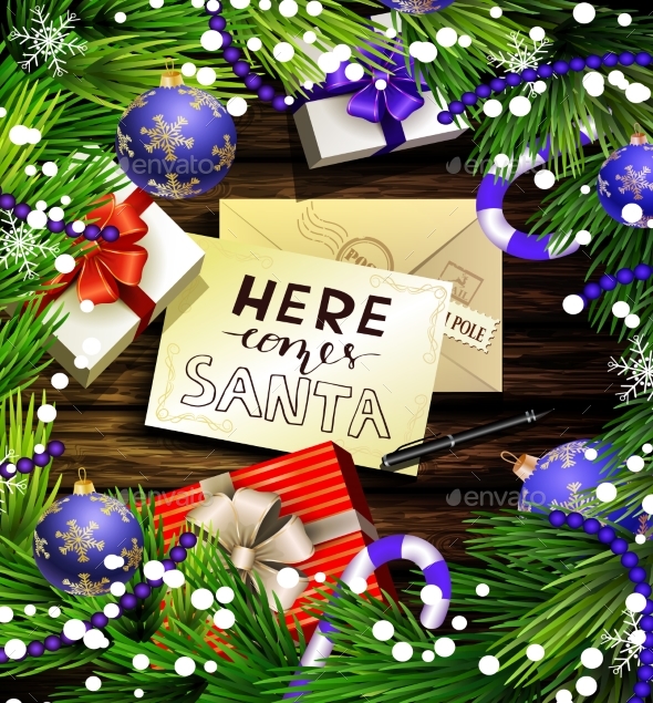 Christmas Design On Wood - Christmas Seasons/Holidays