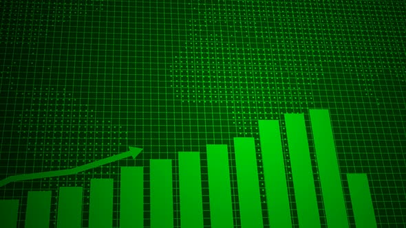 Green Business Graph Chart Animation alt