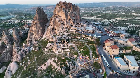 The Cosmic Landscape of Cappadocia aerial view 4 K alt