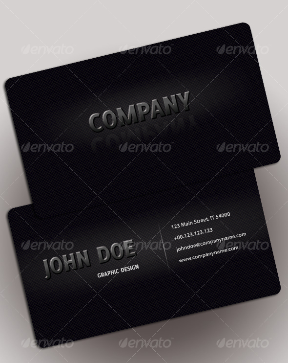 EASY BLACK business card - Corporate Business Cards