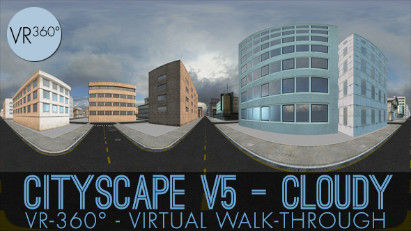 VR-360° Cityscape V5 Cloudy