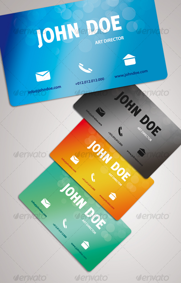 GRADIENT business card - Creative Business Cards