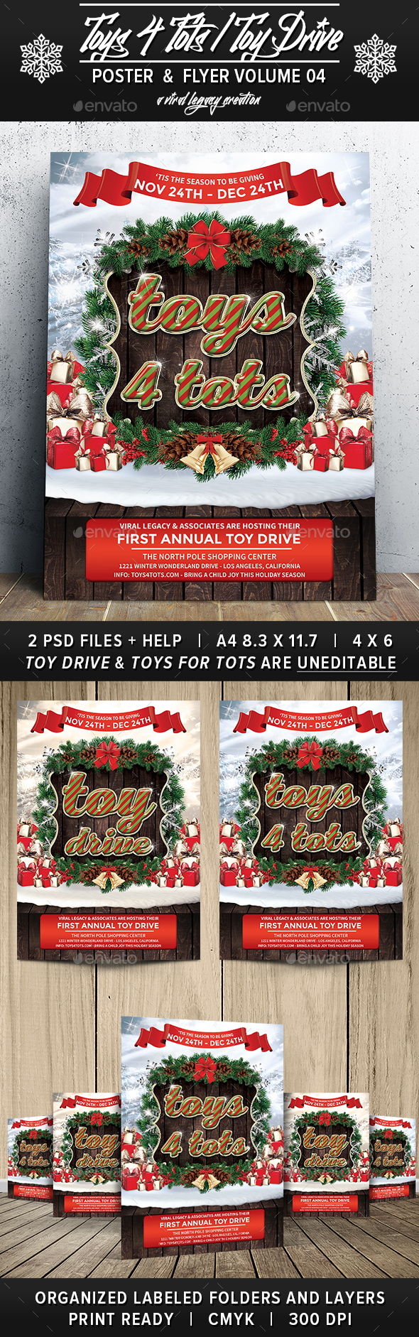 Toys 4 Toys / Toy Drive V04 - Flyers Print Templates