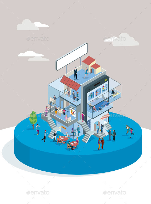 Modern Office Building - Buildings Objects