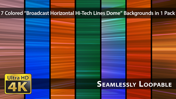 Broadcast Horizontal Hi-Tech Lines Dome - Pack 02
