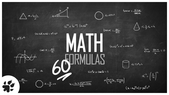 60 Math Formulas