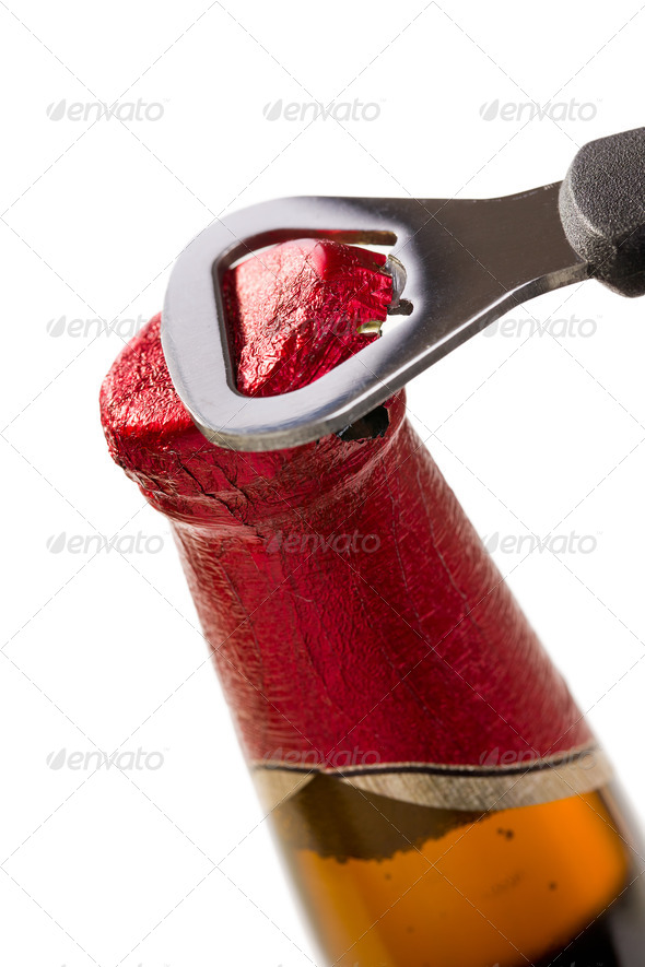opening beer cap - Stock Photo - Images