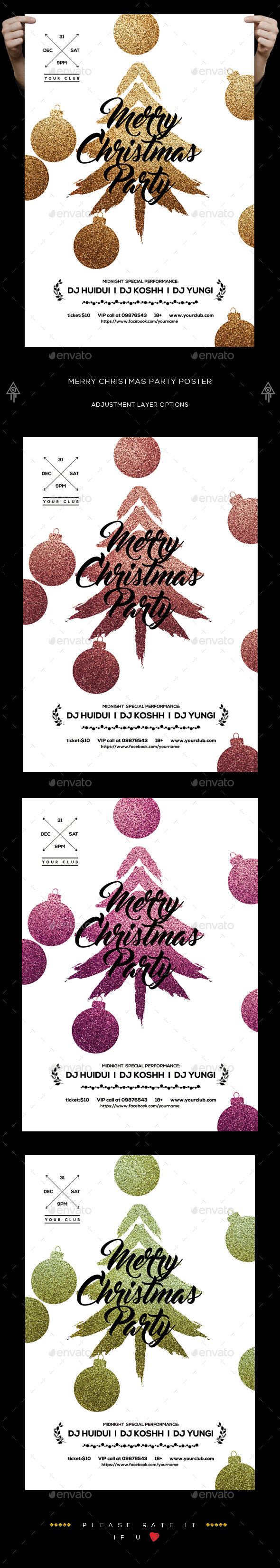 Christmas Party Poster - Holidays Events