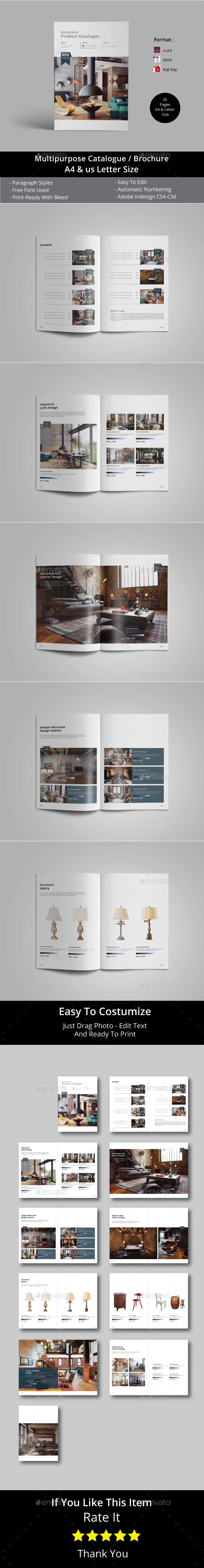 Multipurpose Catalogs / Brochure Template - Catalogs Brochures