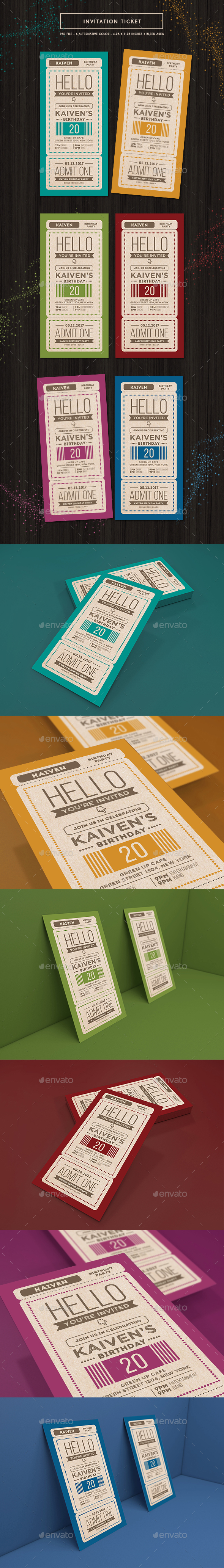 Invitation Ticket - Invitations Cards & Invites