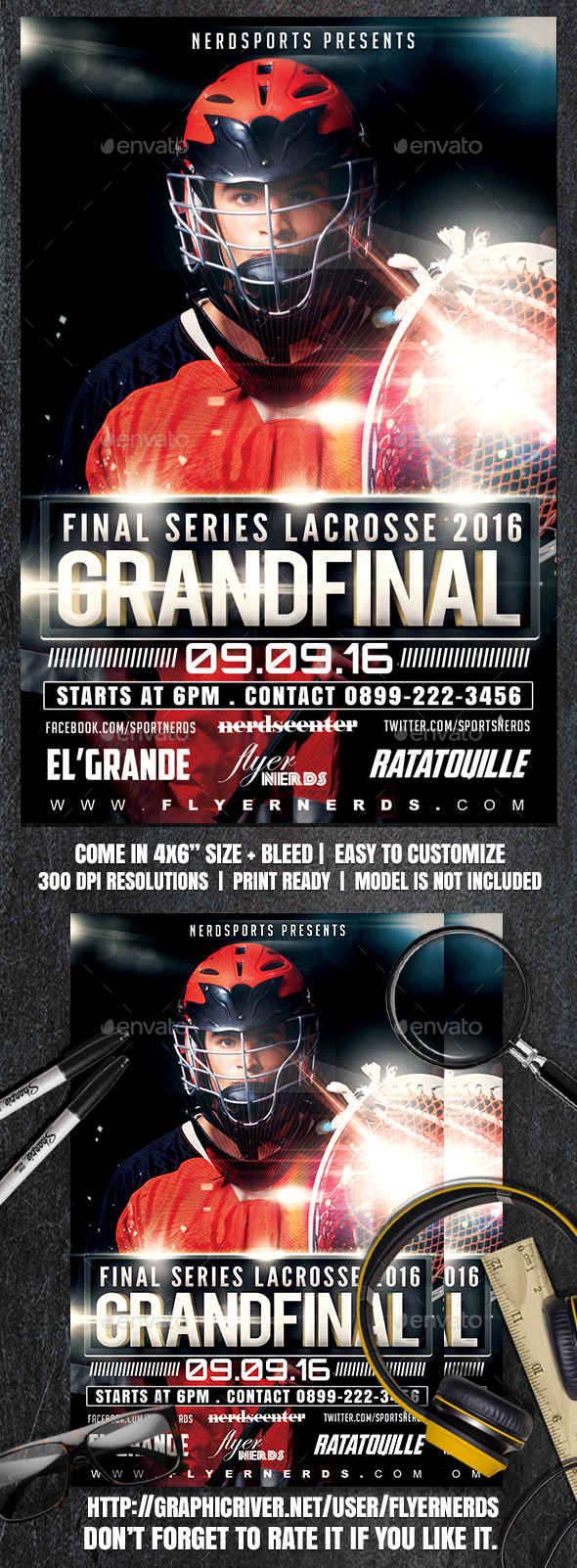 lacrosse graphics designs templates from graphicriver lacrosse flyer