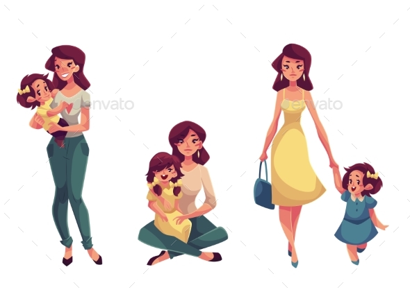 Happy Mother - People Characters