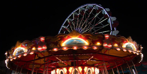 Merry-Go-Round And Ferris Wheel 1