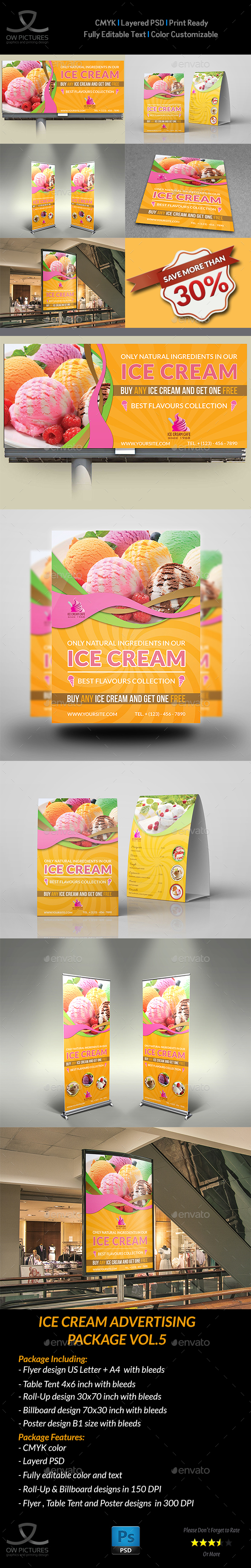 Ice Cream Advertising Bundle Vol.5