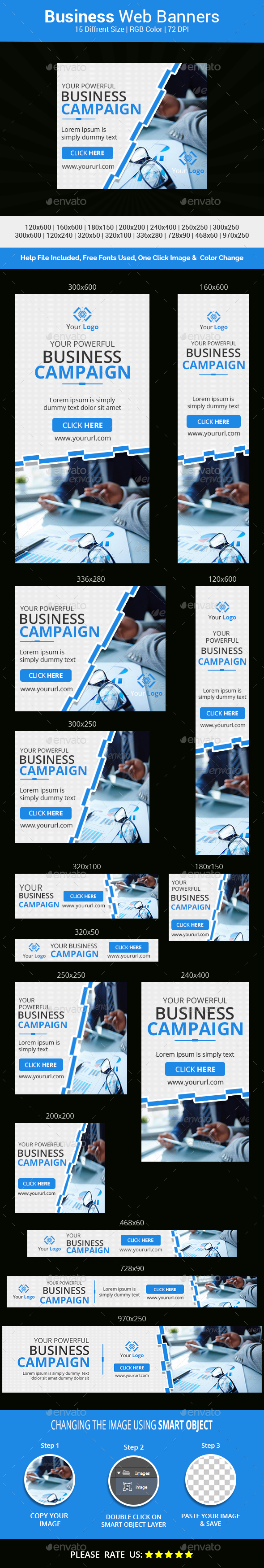 Business Banners - Banners & Ads Web Elements