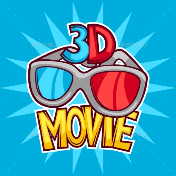 Cinema And 3d Movie Advertising Background - Media Technology