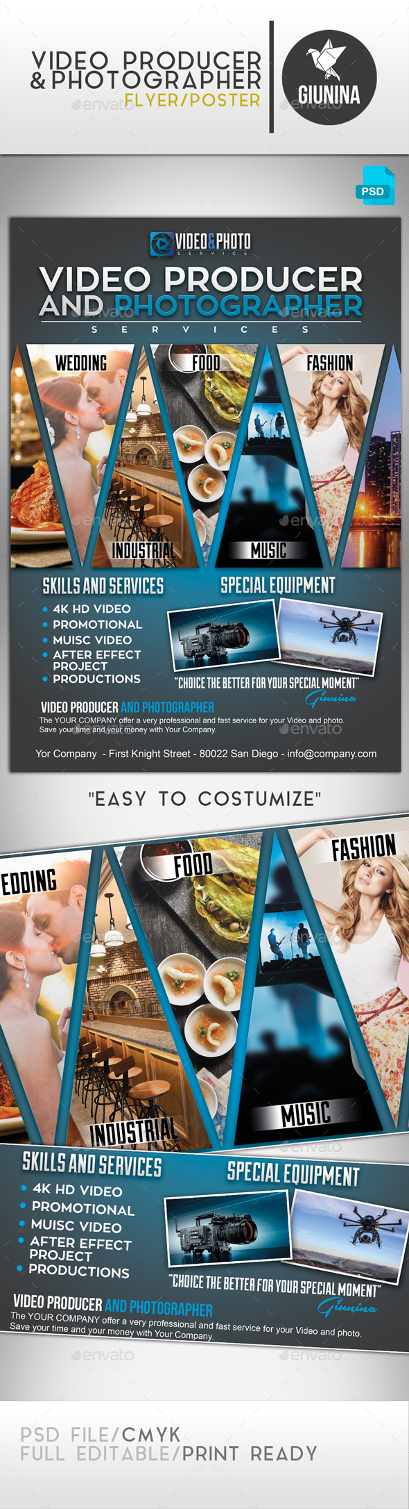 Video Producer and Photographer Flyer/Poster - Commerce Flyers