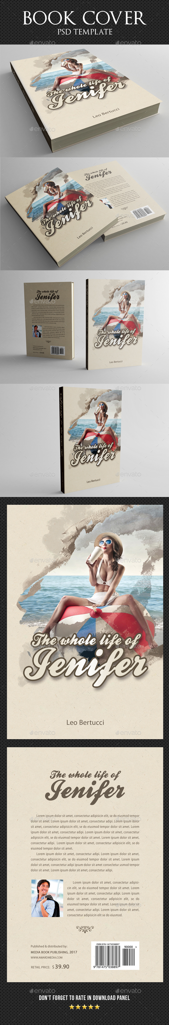 Book Cover Template 26 - Miscellaneous Print Templates
