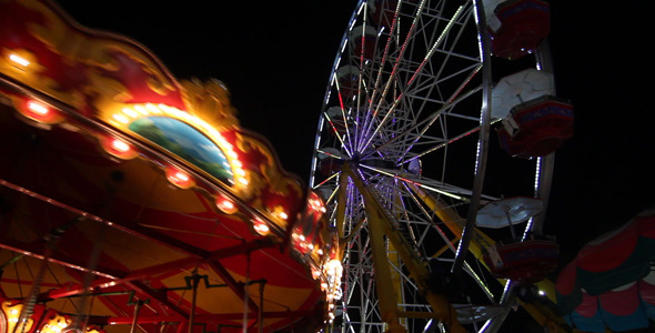Merry-Go-Round And Ferris Wheel 2